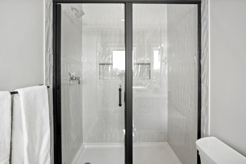 Modern Shower with Frameless Doors